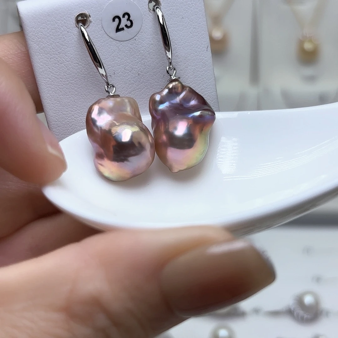 淡水珍珠银S925镶嵌颈饰