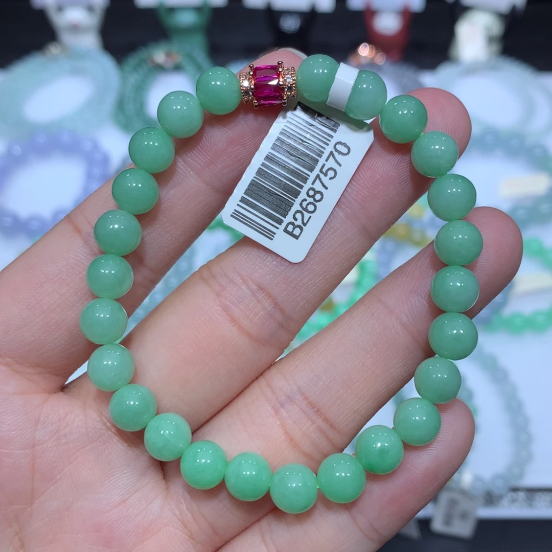 翡翠未镶嵌手串天然