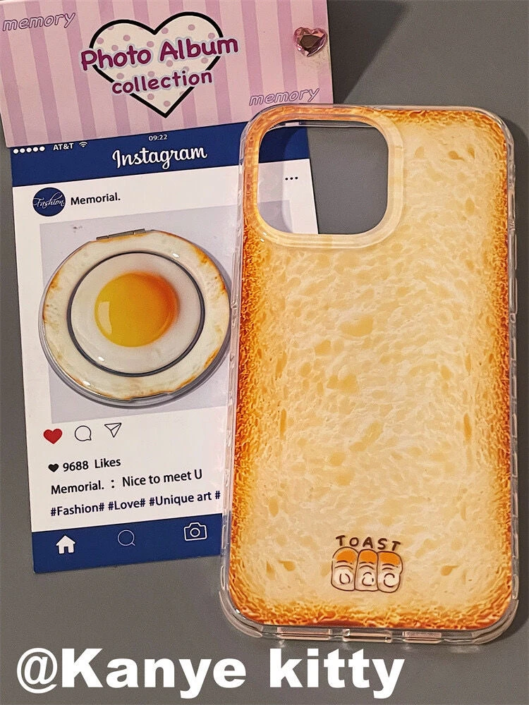 焦黄吐司适用苹果16/15手机壳iphone13pro12女14小米oppo华为vivo