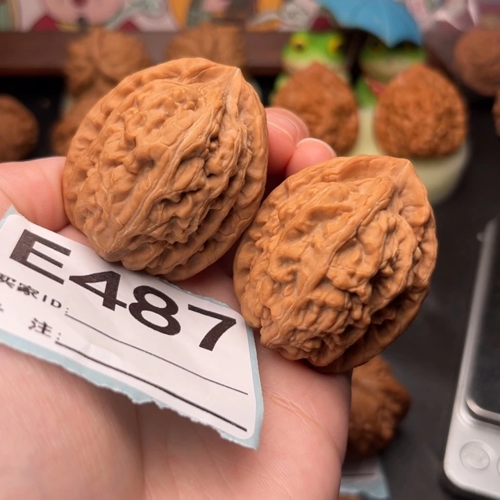 @***&吊坠文玩核桃487红锦鲤