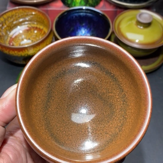 茶盏建盏主人杯茶壶盖碗品茗杯023