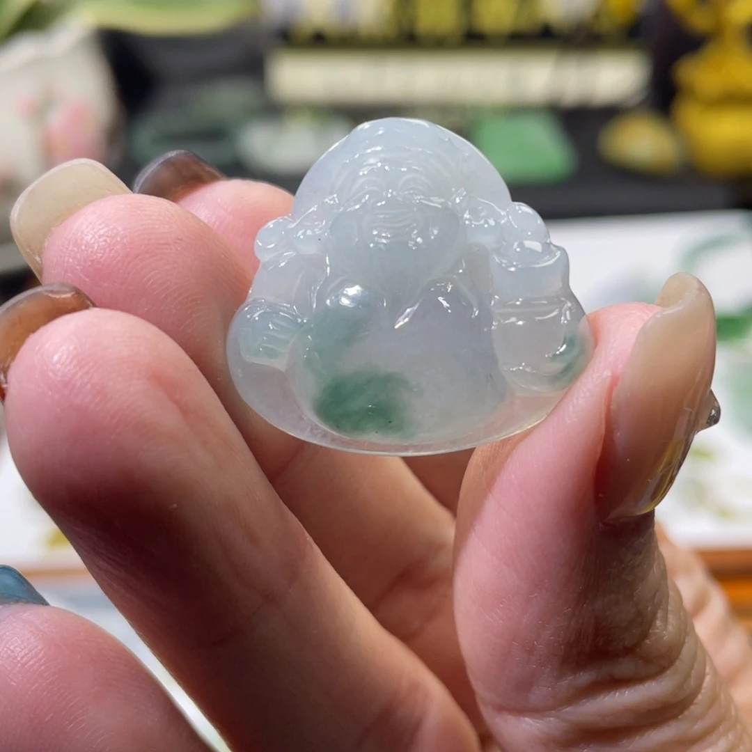 颈饰未镶嵌翡翠财神