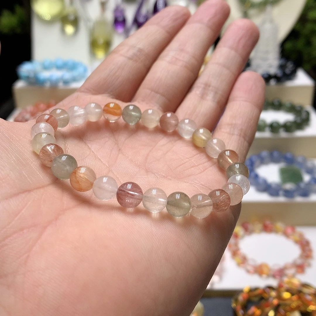 水晶手链未镶嵌兔毛