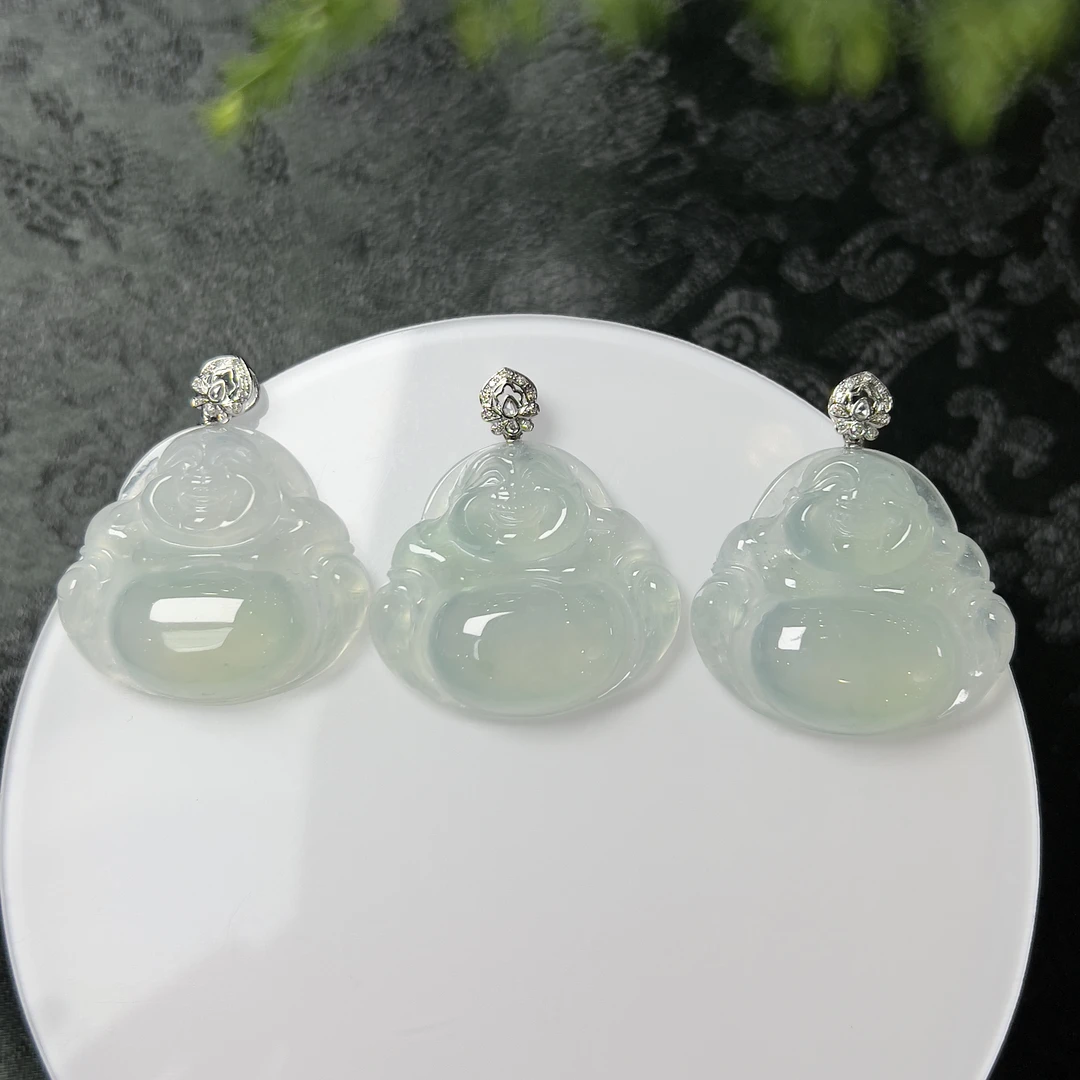 【芬姐珠宝】 YM794-2 佛公吊坠 天然缅甸A货翡翠多样性发一件