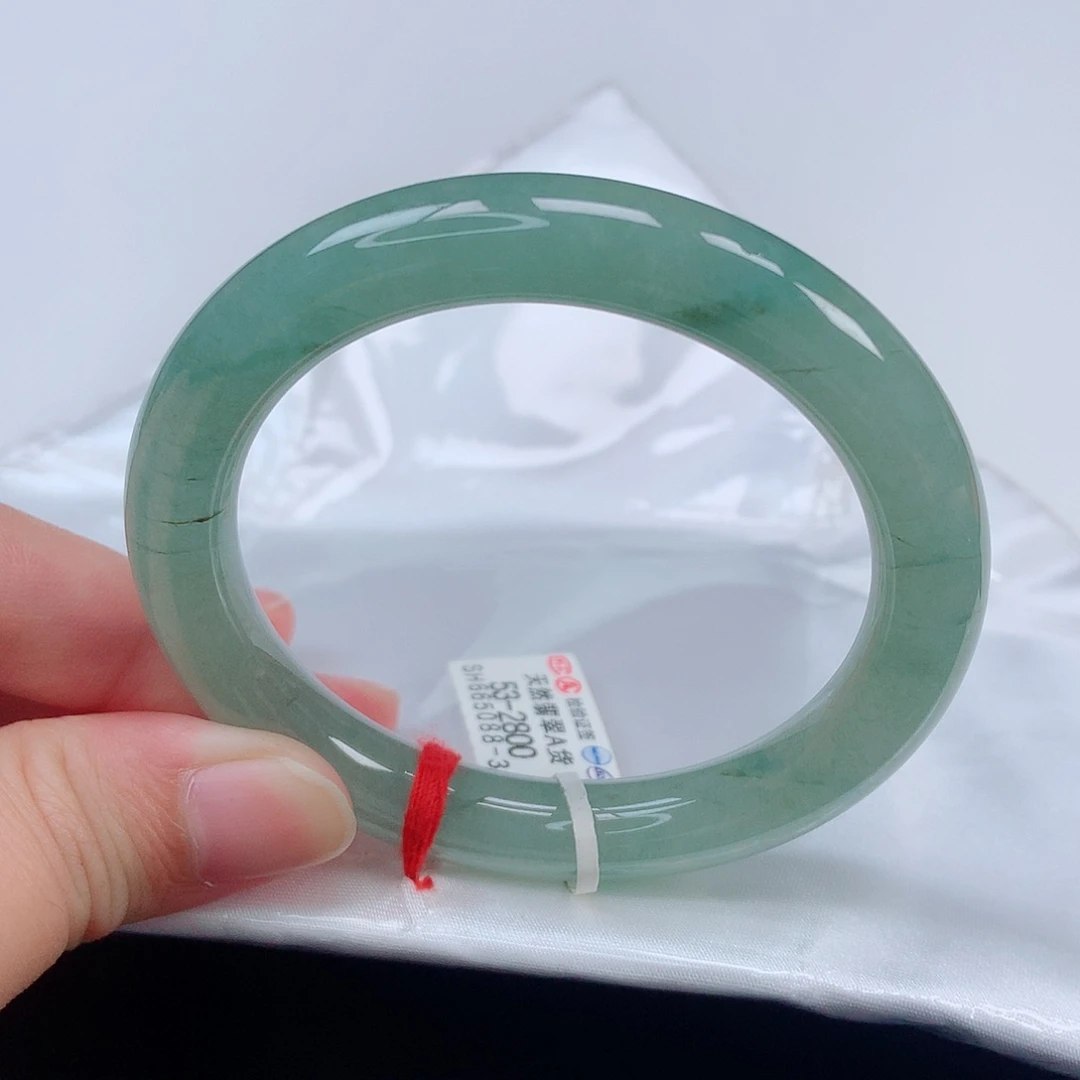 未镶嵌手镯翡翠53圆条