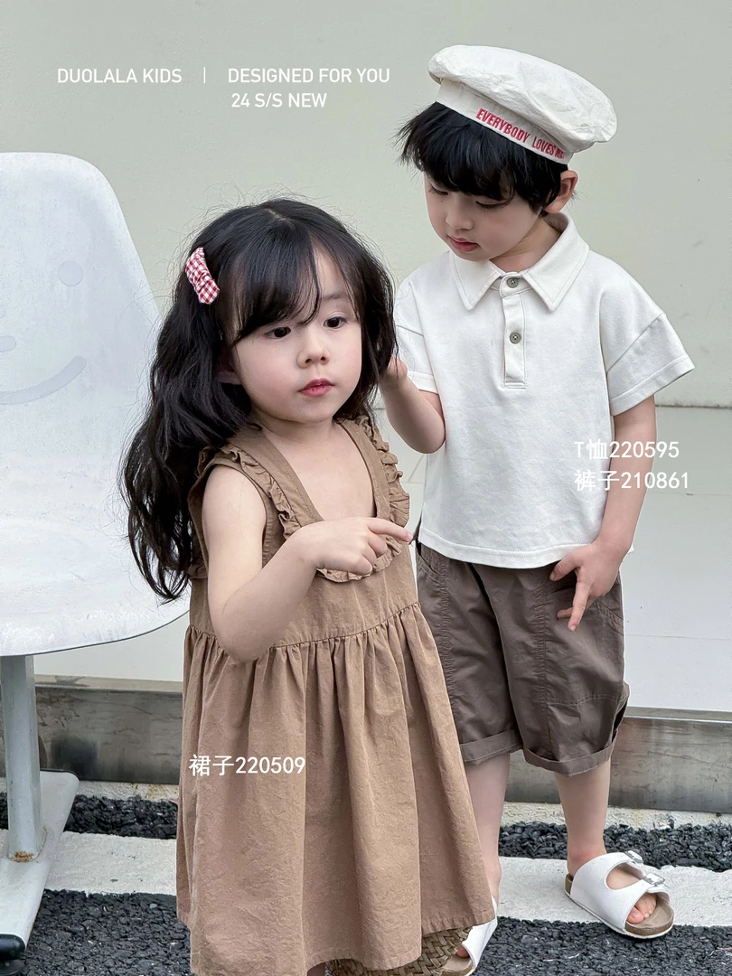 7M 2025夏季新款儿童无袖连衣裙 220509