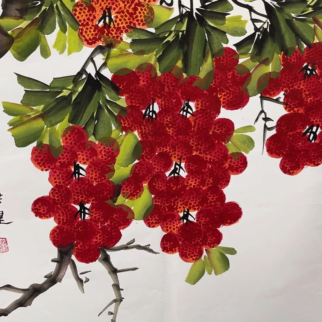 国画国画老师手绘作品