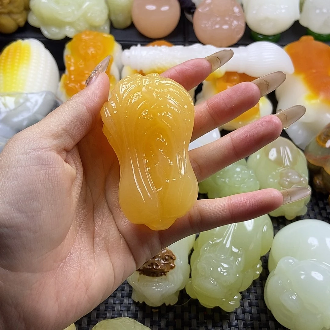 无花朵牍**下原石雕刻把件