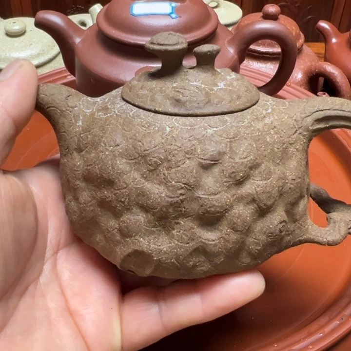 紫砂茶壶西**雪宜兴原矿段泥