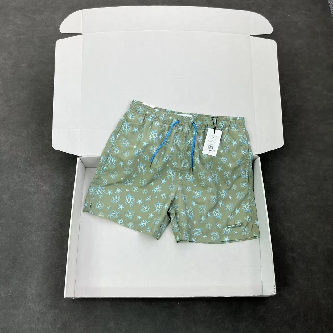 希家牛货 品质超好 男女夏季速干透气花短裤沙滩裤