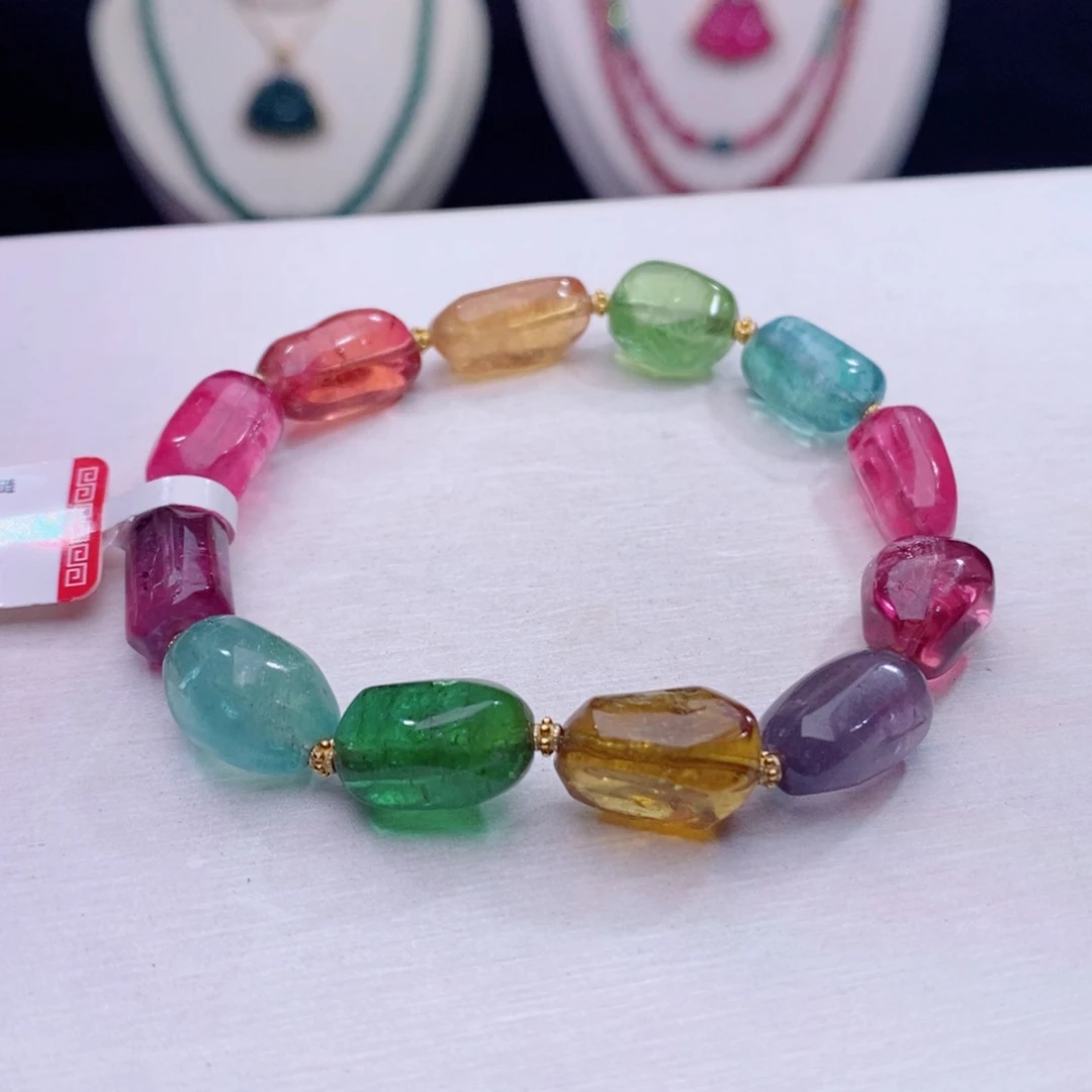 18K金镶嵌手链碧玺碧玺A手链