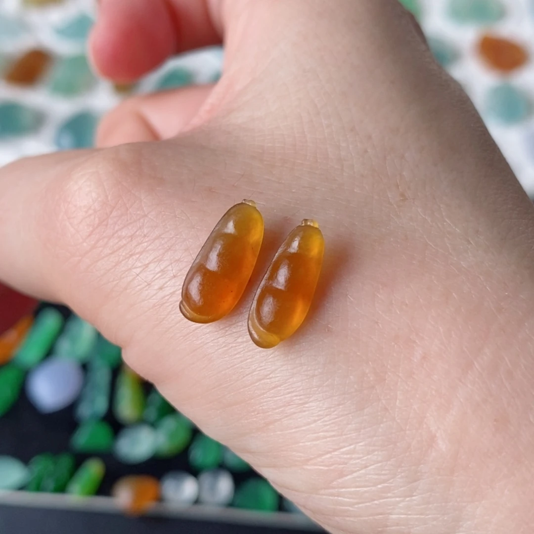 定制翡翠未镶嵌豆子