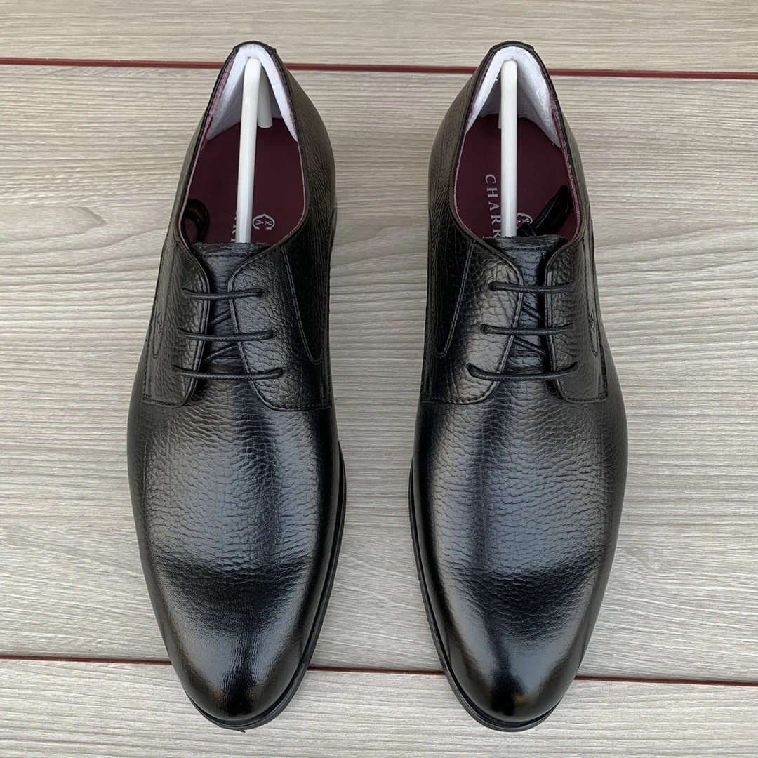 AMI DRAJK新款夏利豪男鞋头层牛皮商务正装德比鞋防滑耐磨舒