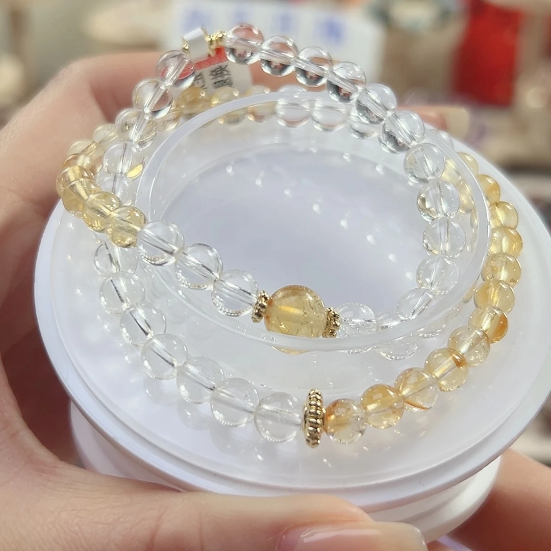 水晶手链未镶嵌水晶手串