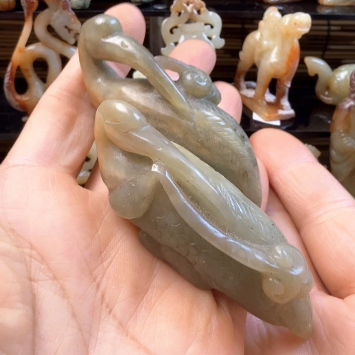 和田玉未镶嵌挂件