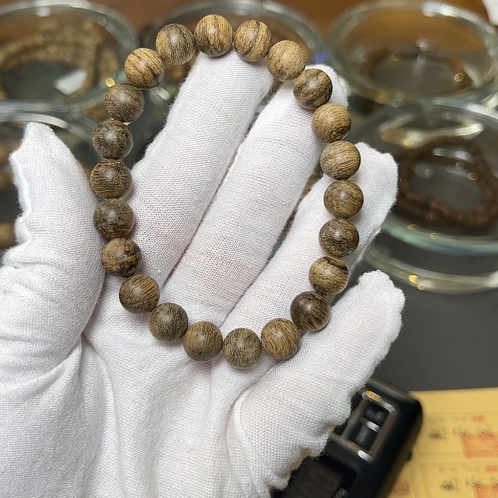 手串沉香文莱88mm9分沉味道炸裂