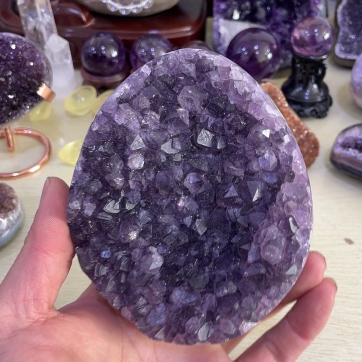 紫晶恐龙蛋未镶嵌