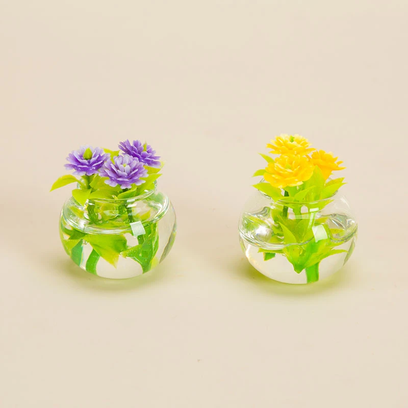 水培盆栽迷你小家具摆件DIY模型娃娃屋花盆
