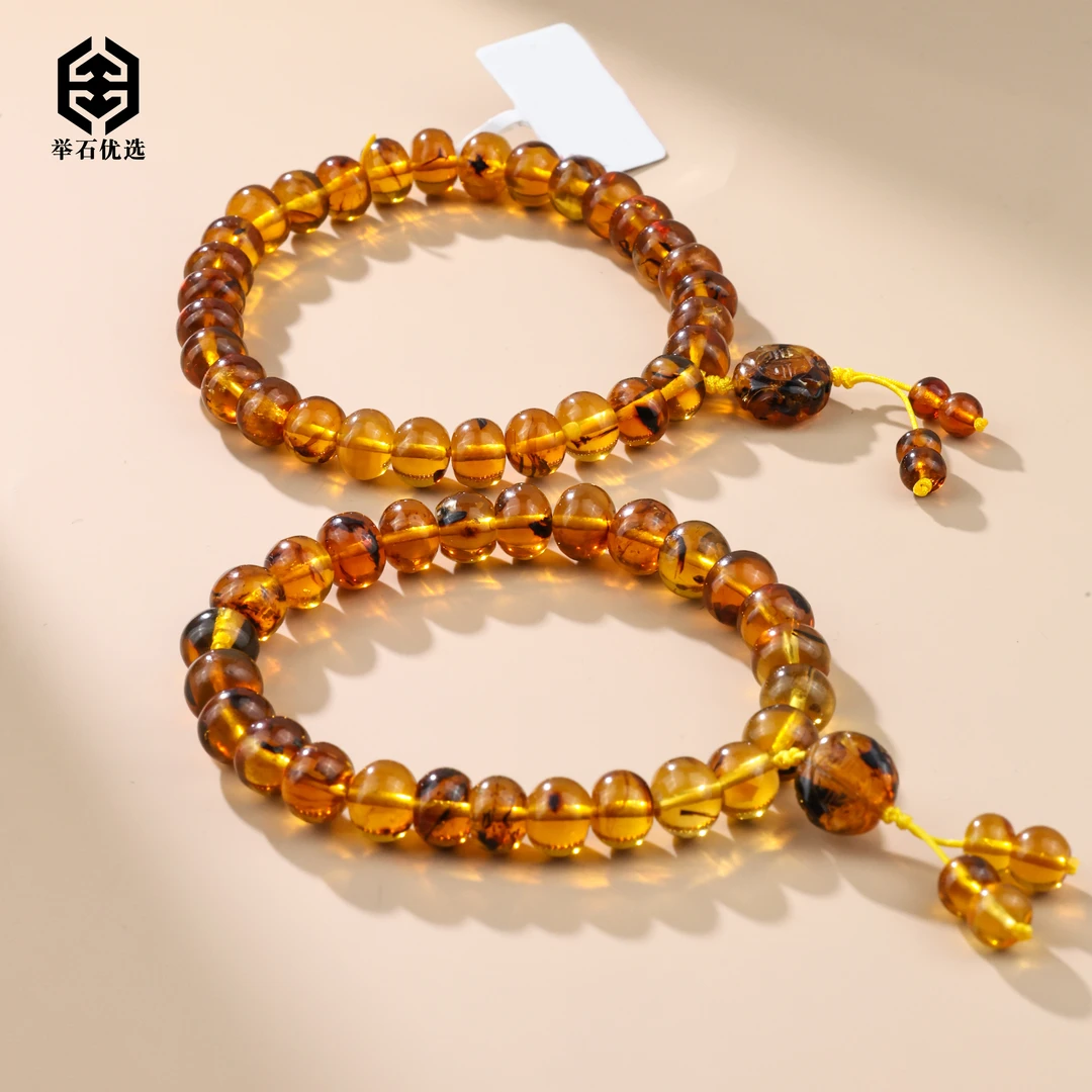 【举石优选】S0606-H78-29琥珀手串(一件/多样性发/约7mm+）Y