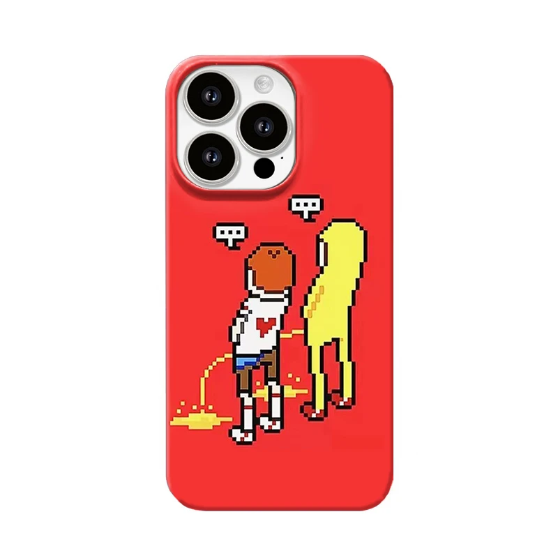 一起嘘嘘苹果16promax小众手机壳iPhone15高级菲林全包壳12安卓壳