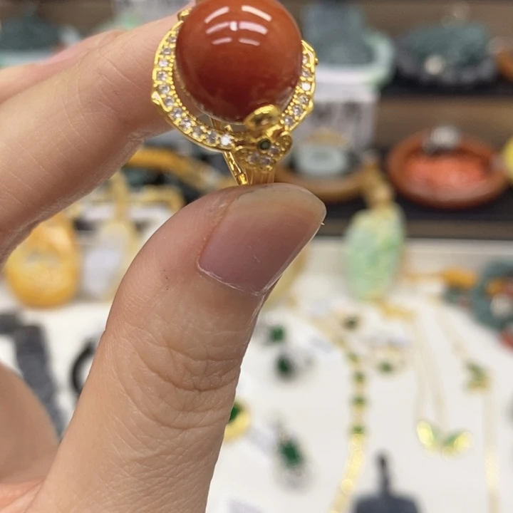 未镶嵌翡翠耳饰戒指10