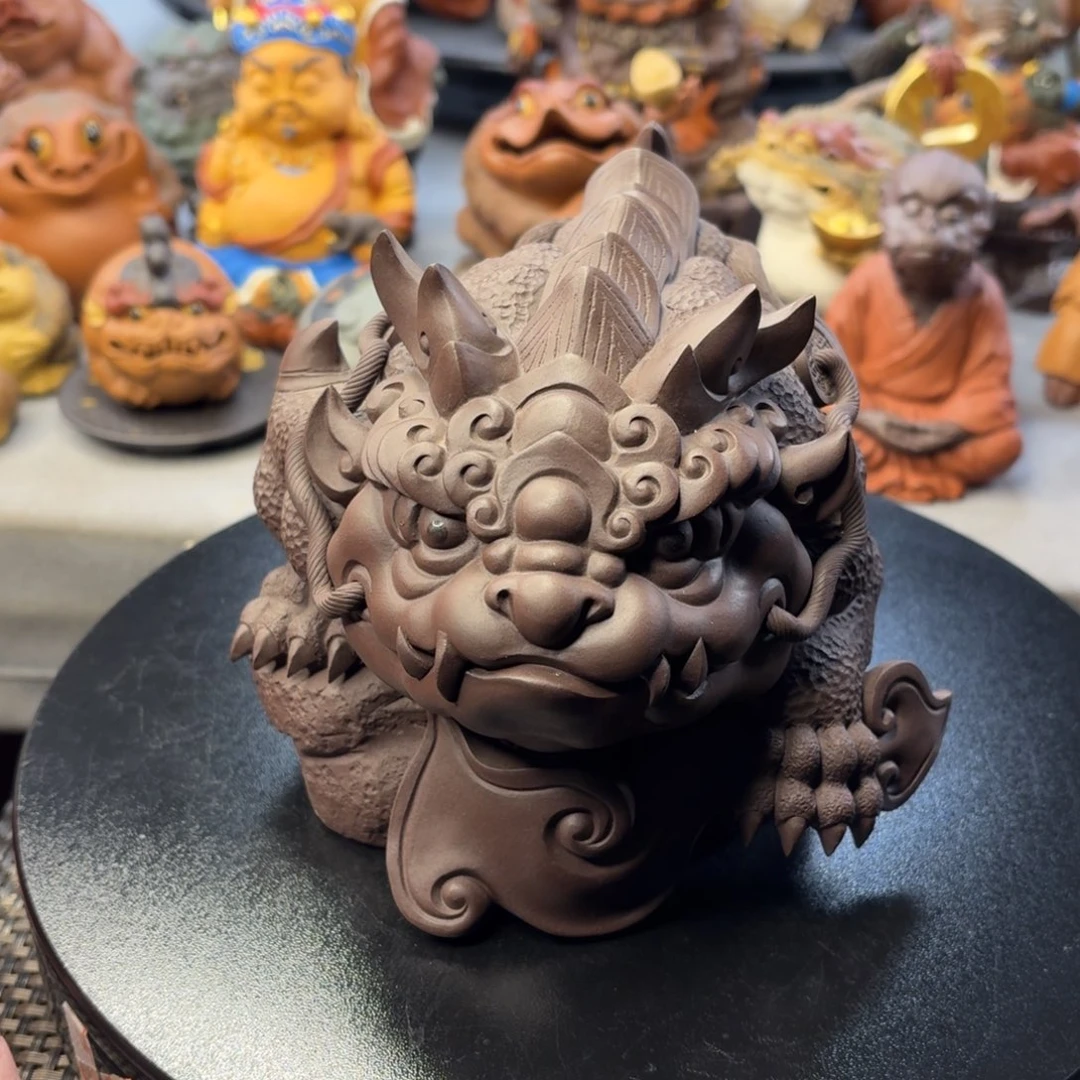 茶宠紫砂鸿运当头紫砂金蟾