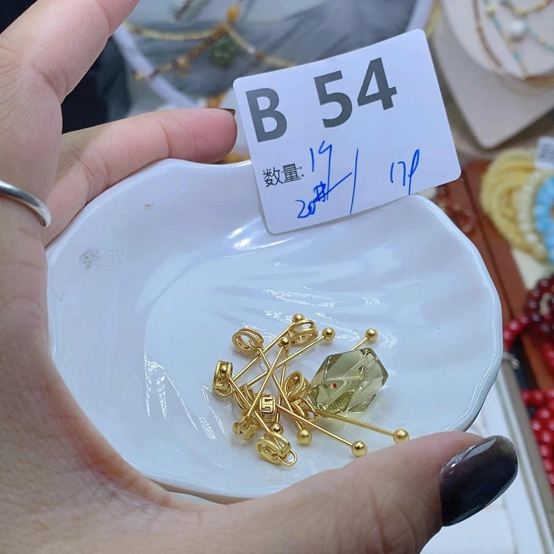 水晶珠宝半成品银S925镶嵌B54