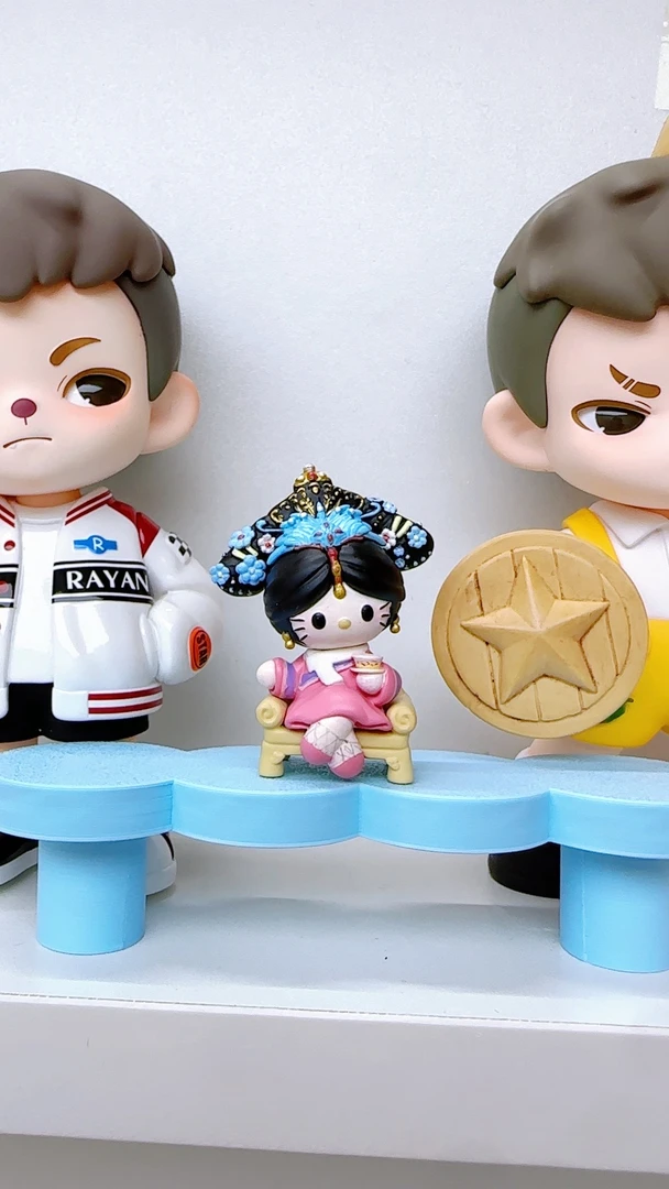 pu萌粒改娃 潮玩萌粒手工diy 创意摆件