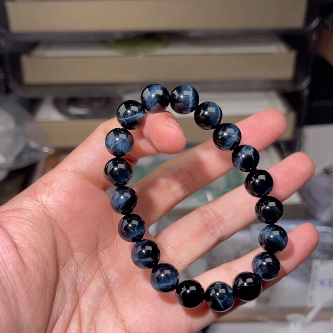 水晶手链未镶嵌蓝虎044