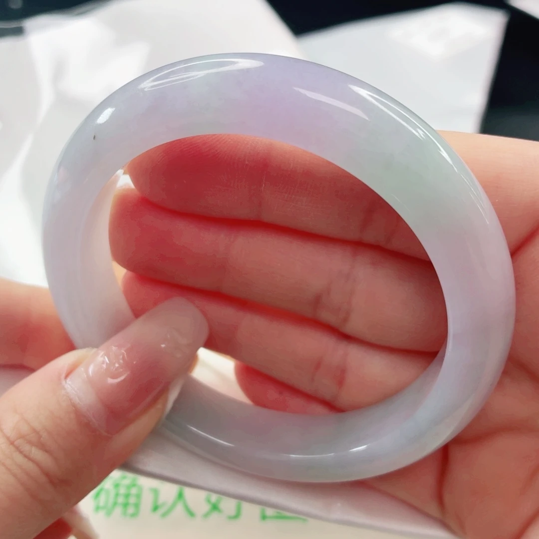 翡翠未镶嵌手镯缅甸天然a货翡翠56.5