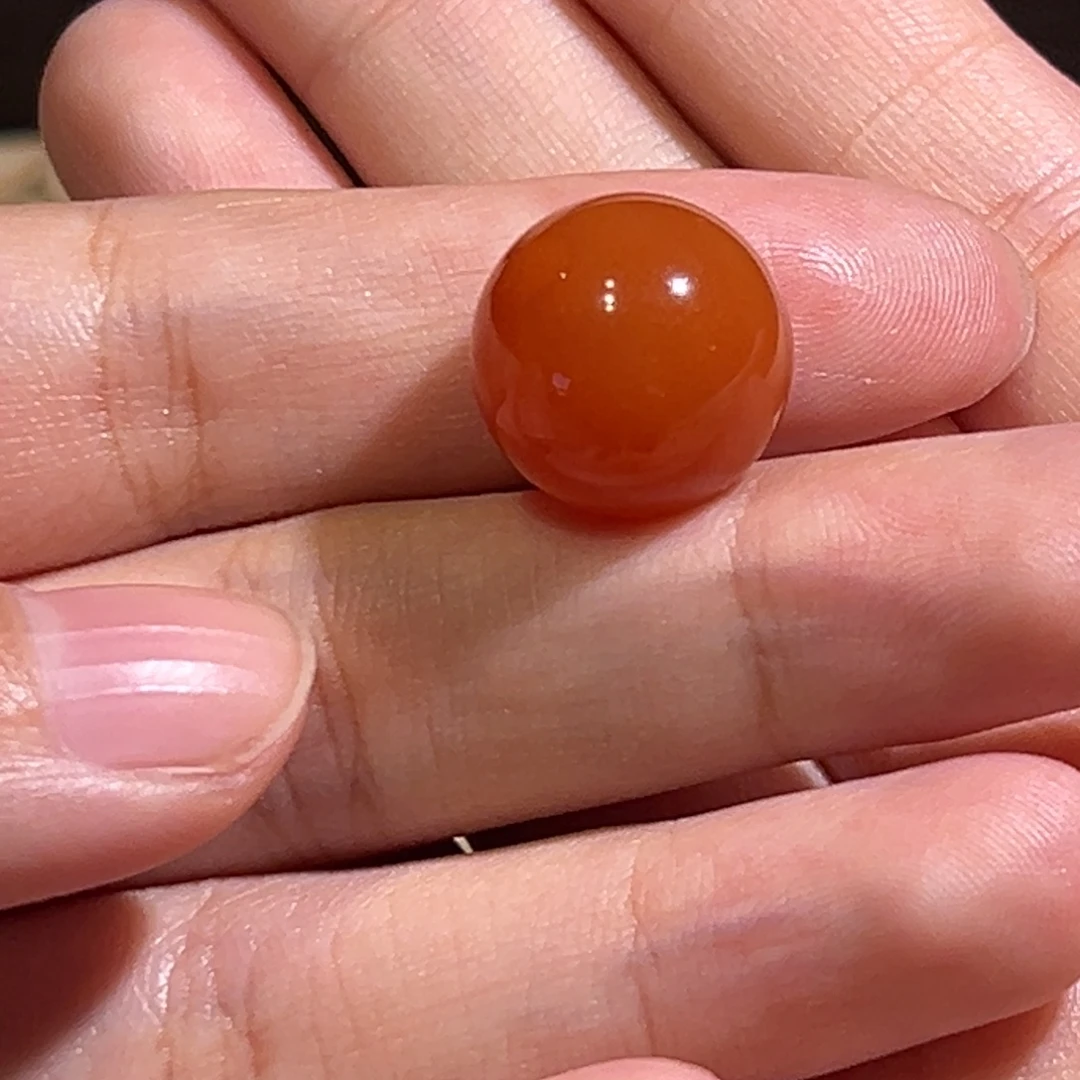 南红玛瑙未镶嵌圆珠未打孔14.9