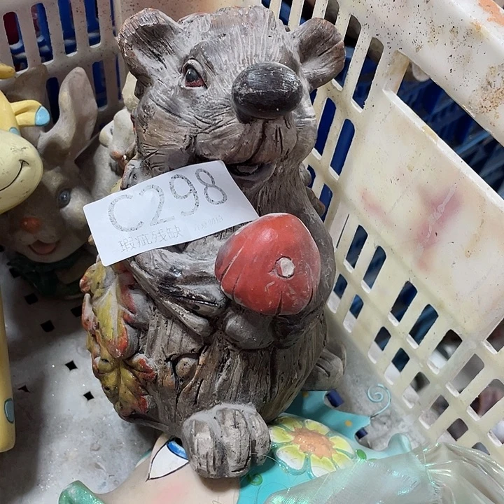 摆件福*岁孤品老货微瑕瓷