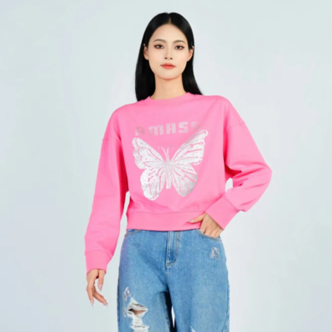 北京阿玛施 新款卫衣 530027 年轻时尚休闲宽松百搭圆领长袖上衣