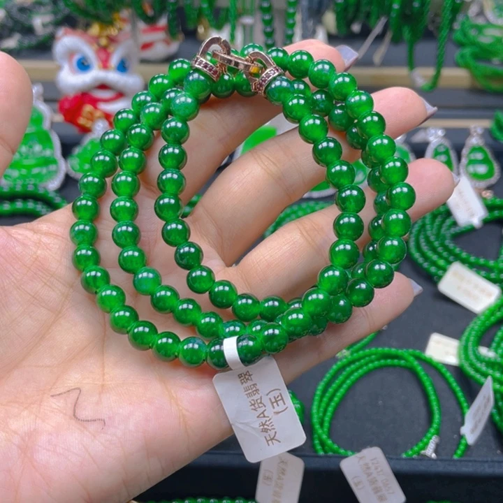 翡翠未镶嵌颈饰项链7