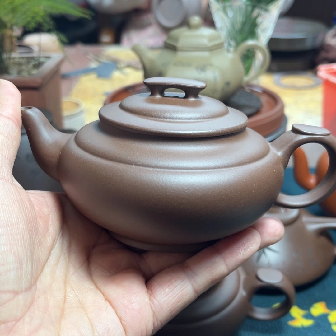 紫砂茶壶上新桥一厂陈腐老紫泥200毫升