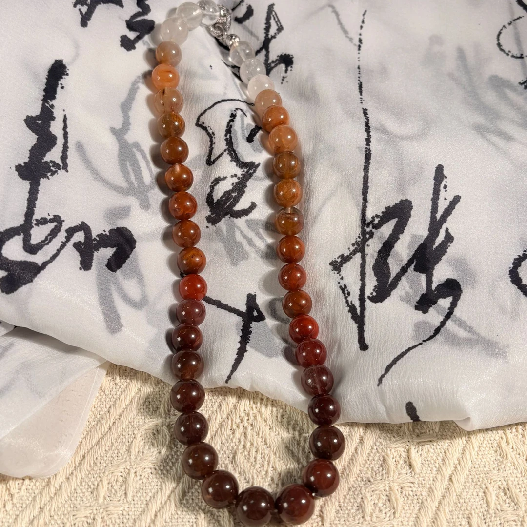 【美拉德秋冬】兔毛天然水晶项链任发其一