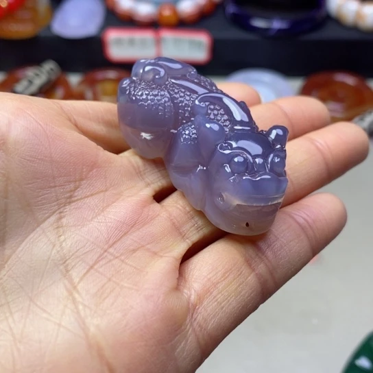 玛瑙/玉髓吊坠(不含链)未镶嵌木*啊