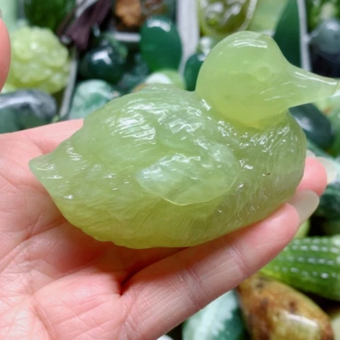 蛇纹石玉未镶嵌手把件