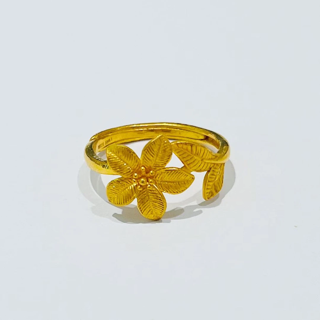 【元旦好物推荐】花花黄金戒指