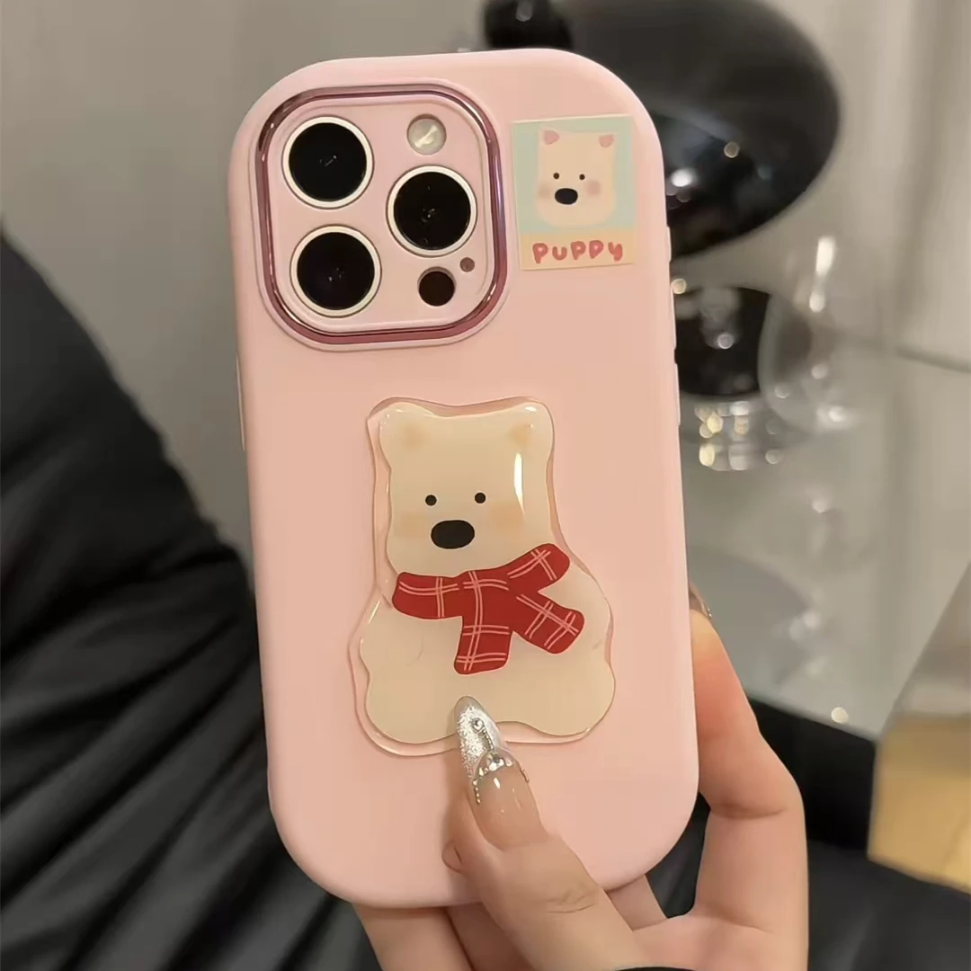 Jellycat动物适用苹果17华为p70oppo小米15vivo金属小胖妹手机壳