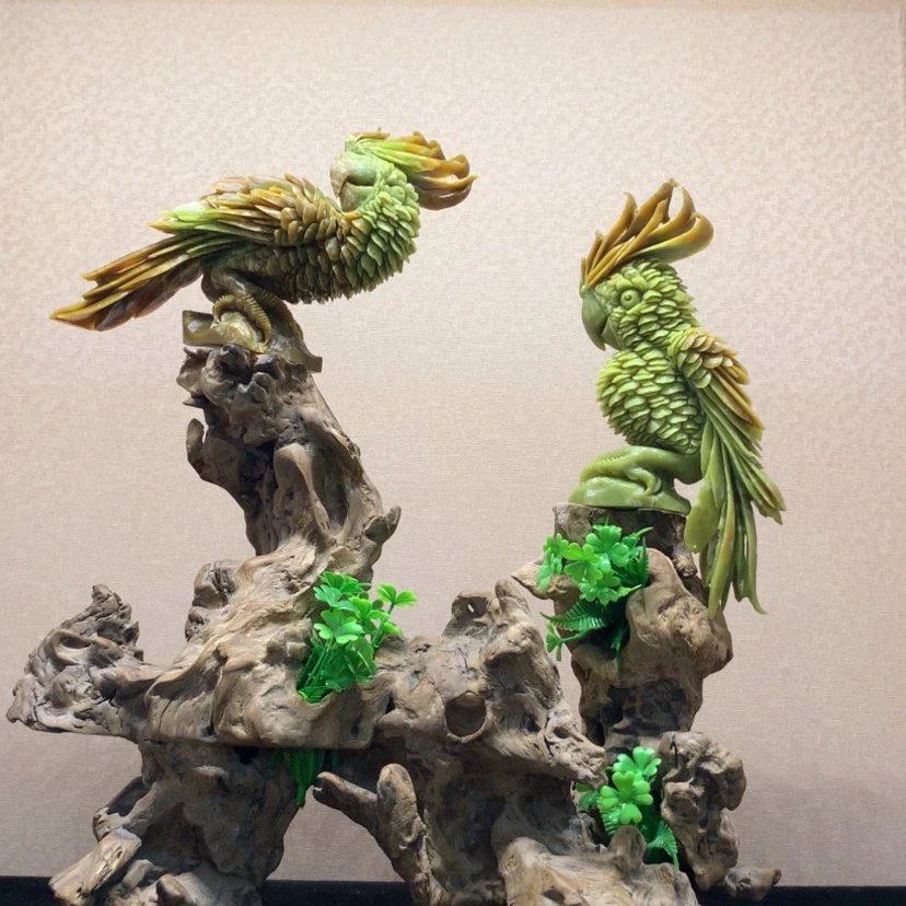 【闪购商品】未镶嵌蛇纹石玉摆件覆膜