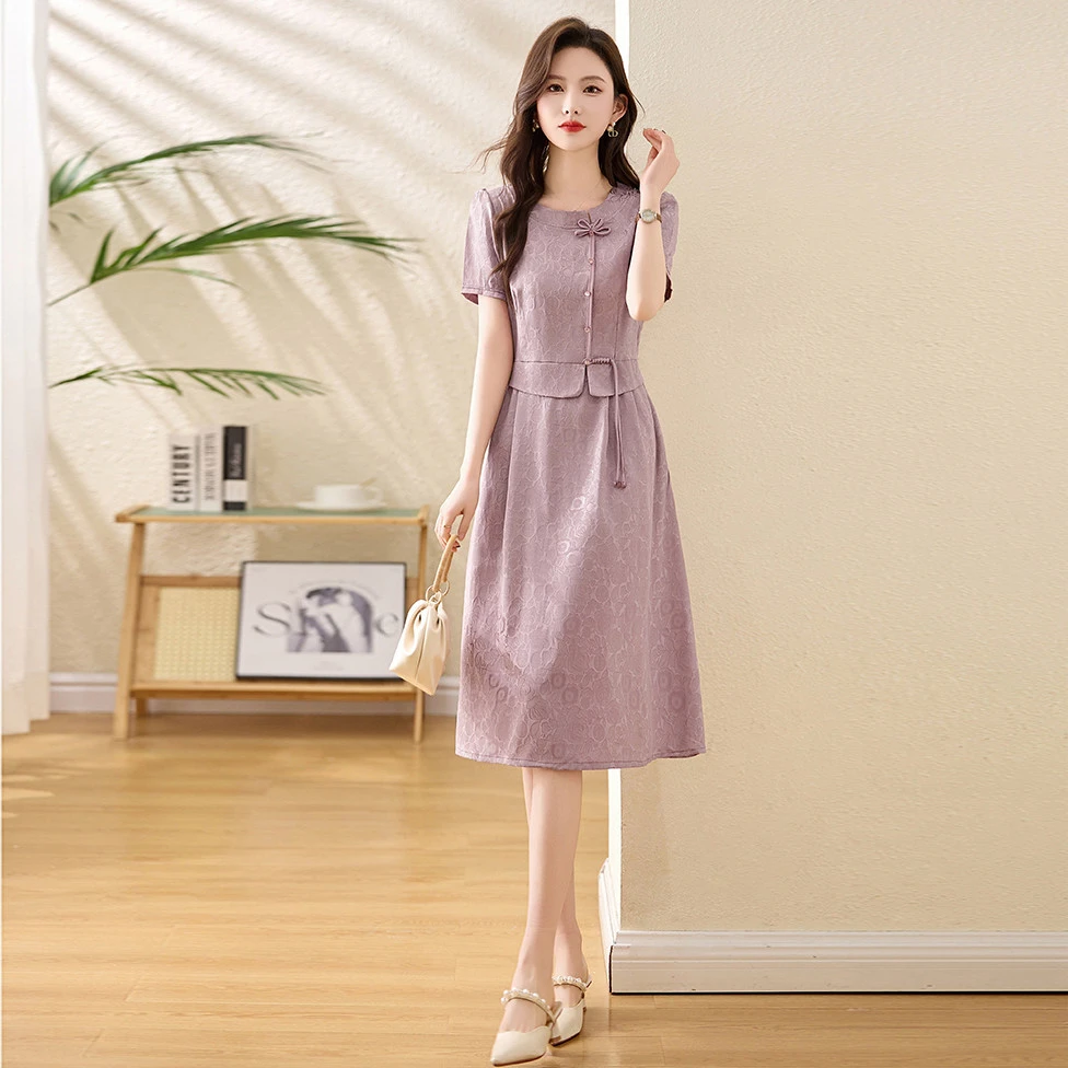 改良旗袍女2025新款年轻款气质名媛高级感洋气高贵连衣裙女