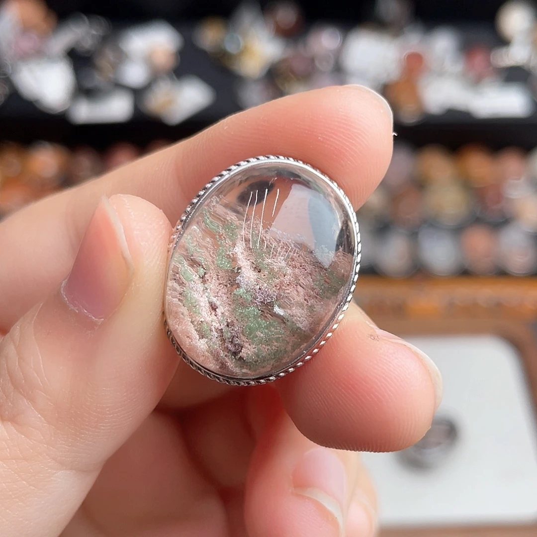 水晶手链银S925镶嵌在*定制手链