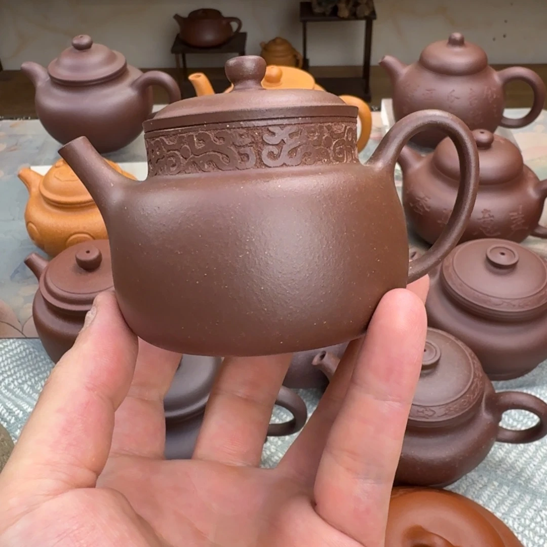 紫砂茶壶微瑕 言心 紫泥 175cc