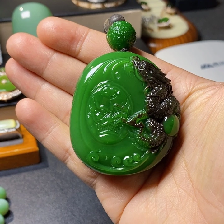 吊坠(不含链)未镶嵌和田玉心**水