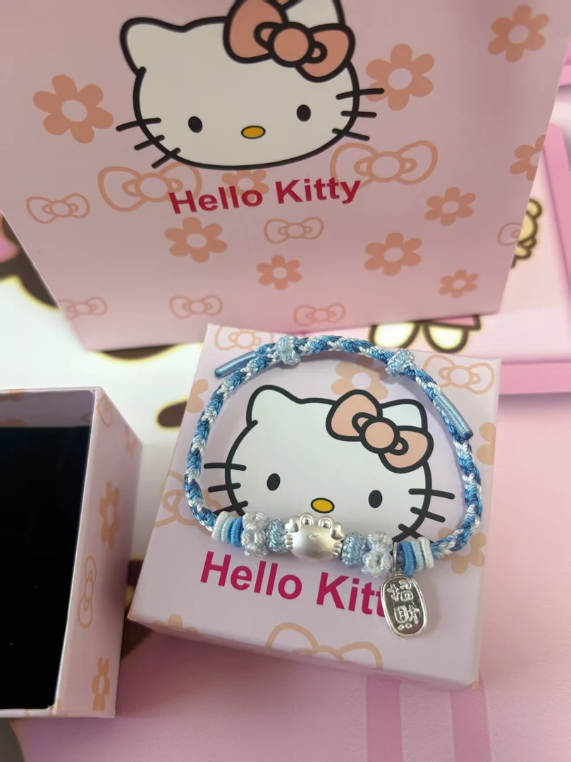 足银手链 足银999纯银小螃蟹配件手链王俊凯的兵编织手链送女友