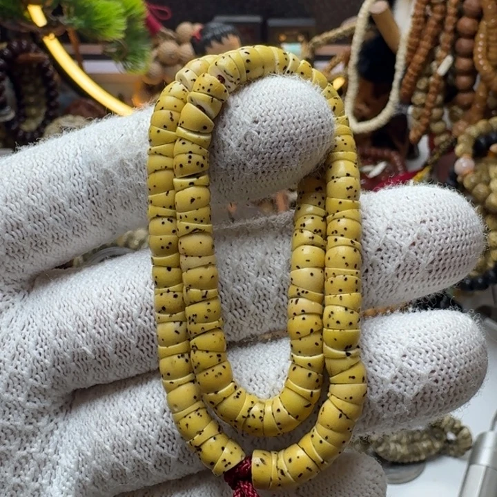 星月菩提手串12号车尺寸6原白大肠108