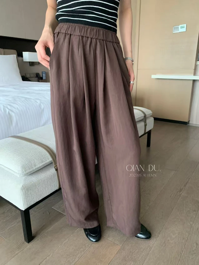 高腰女款秋款直筒山本显瘦百搭显瘦牛仔裤休闲松紧