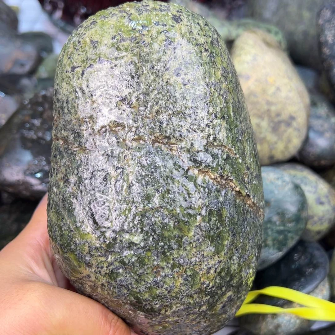 合金蛇纹石玉西藏藏玉药王石户*