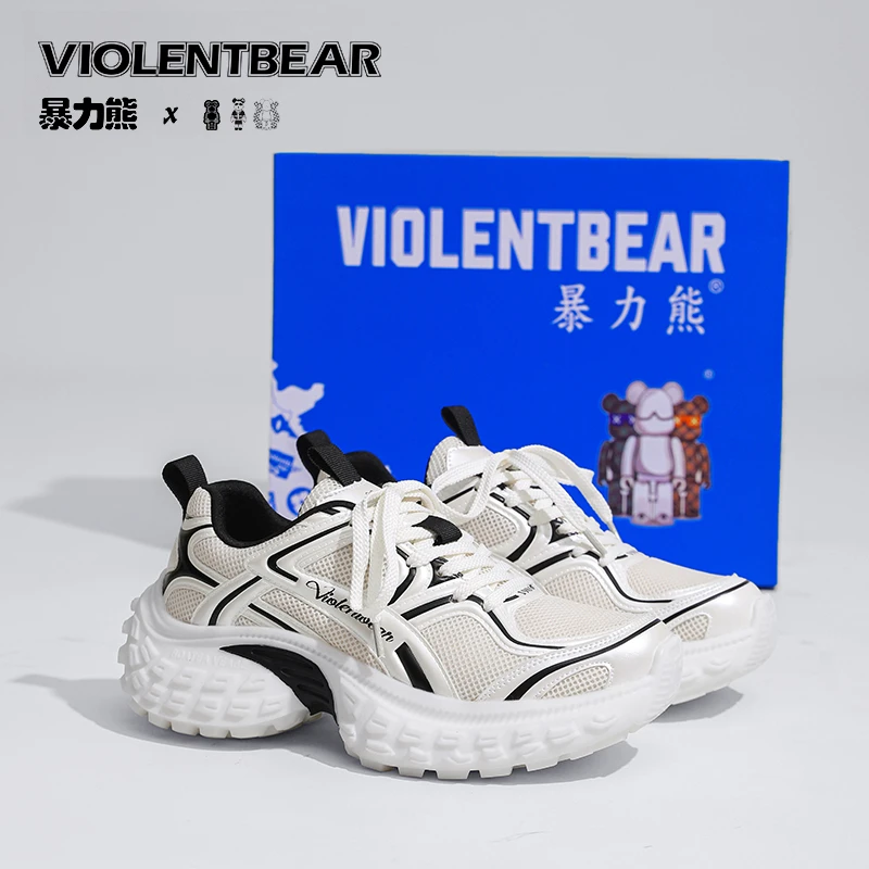 Violentbear/暴力熊男鞋春季百搭潮流老爹鞋女跑步运动鞋鞋休闲鞋